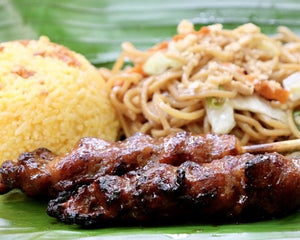 Mang Inasal Pork Grilling Sticks Pork BBQ With Pancit Garlic Rice